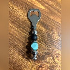 Stylish Silver and Black Bottle Opener